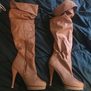 Faux Leather Stiletto Boot